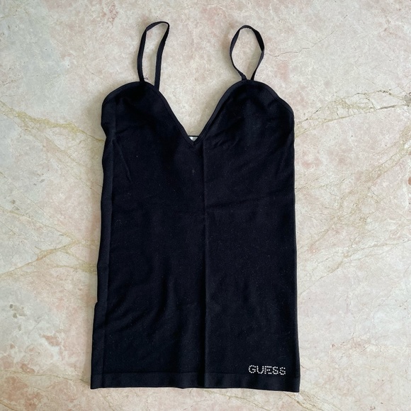 Guess Tops - GUESS Y2k Rhinestone Bedazzled Camisole Tank Top